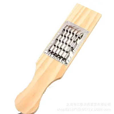 Wooden Board Vegetable Chopper with Stainless Steel Radish Grater
