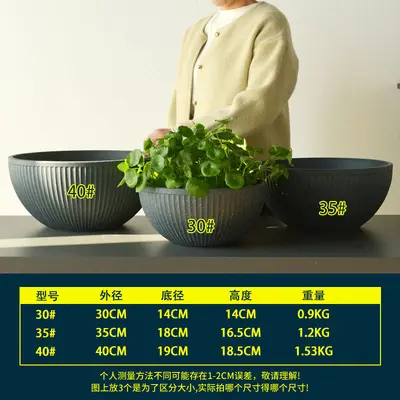 Hydroponic Aquatic Plant Pot for Lotus and Water Lily, Thickened Resin - 9
