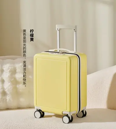 16-Inch Lightweight Carry-On Trolley Suitcase with Silent Wheels - 10