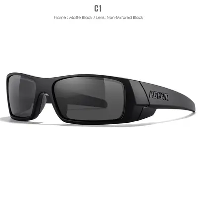 2024 KDEAM Quadratische polarisierte Sonnenbrille KD338, Radbrille