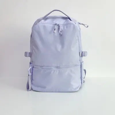 Lu Bag New Style 22L New Crew Backpack Waterproof Double Shoulder Bag Wide Shoulder Straps Curved Carry Straps Laptop Bag School Bag - 11