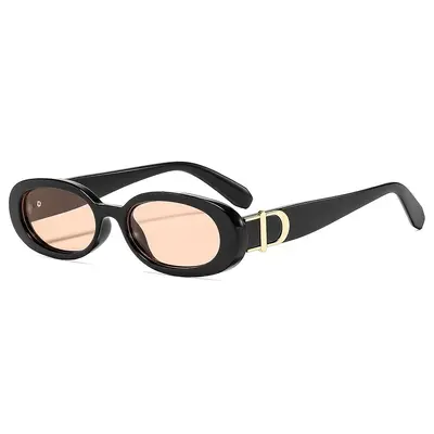 Retro Oval Small Narrow-Frame Women's Sunglasses, Summer UV Protection - 8