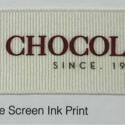 Custom Logo Printed Decorative Ribbon, Birthday Cake and Gift Box, Gold Hot Stamping - 3