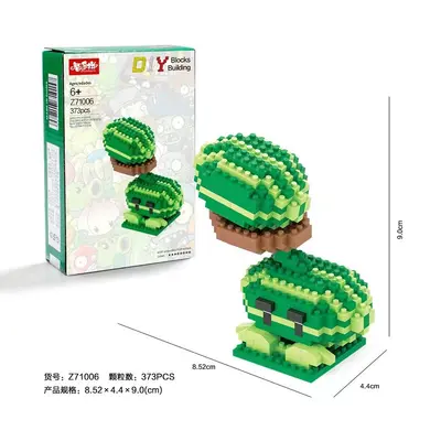 Plants vs. Zombies Bausteine-Set mit fleischfressender Pflanze und Zombie-Figur - 5