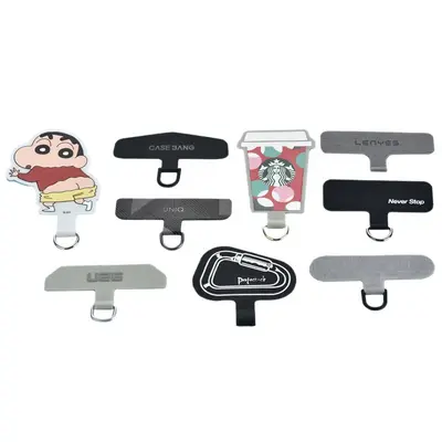 Mobile phone clip stainless steel TPU custom shape back clip