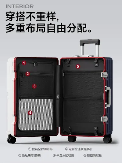 Front-Opening Trolley Suitcase, 26 Inch, Large Capacity, 2025 Model - 4