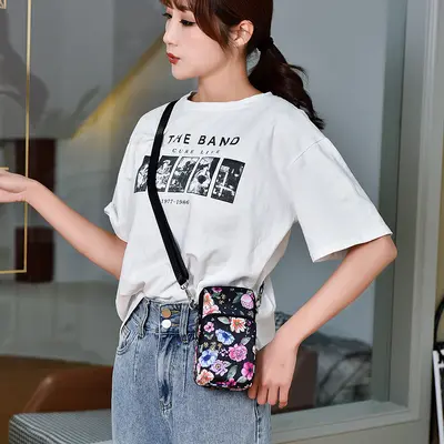 Neue Handytasche, Damen Mini Tasche, Schulter Crossbody Tasche, Armband Münzbörse, alltägliche Trainings- und Tanzunterarm Tasche