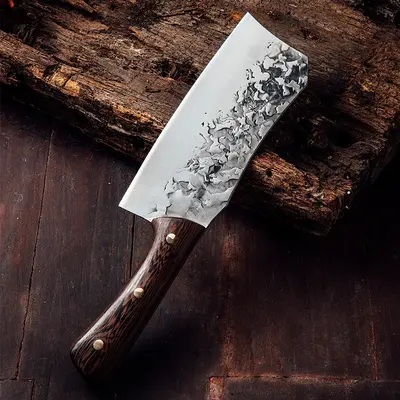 Longquan handgeschmiedetes Kochmesser, Knochenmesser, Heimset - 8
