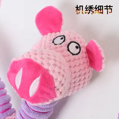 Plush Squeaky Dog Chew Toy, Bite-Resistant - 5