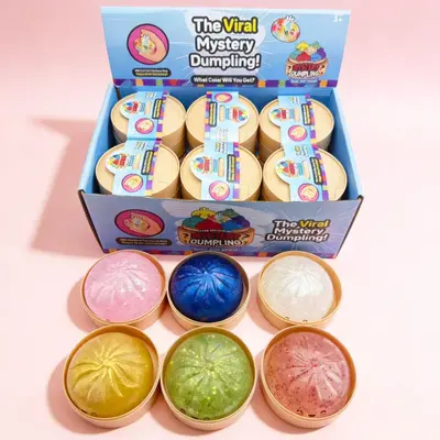 Silikon stres atma oyuncağı, simüle edilmiş baozi, çocuklar için - 11