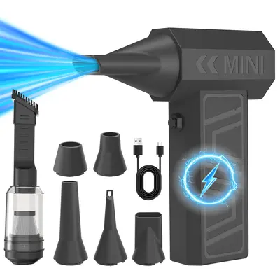 Mini Cordless Turbo Fan Handheld Blower and Vacuum - 7