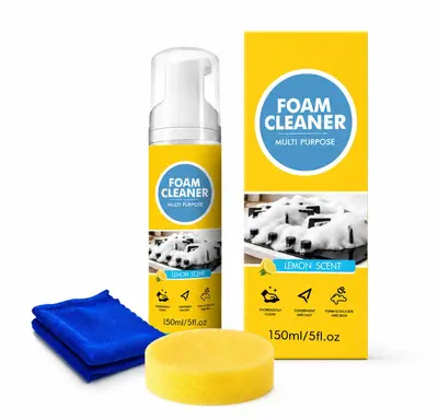 Cross-border multifunctional foam cleaner, powerful decontamination car interior leather seat cleaner, specially designed for white sneakers. - 13