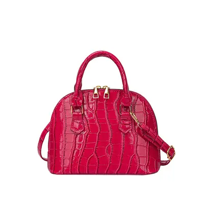 Women's Crocodile Pattern Shell Shoulder Bag, Korean Style Crossbody - 9