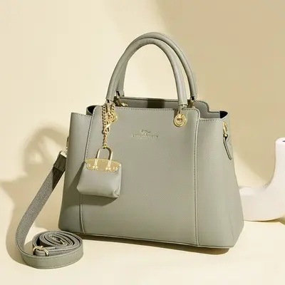 Women's Handbag, Large Capacity, Single Shoulder Strap - 7