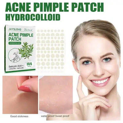 jaysuing Tea Tree Oil Acne Patches Invisible Makeup-Friendly Waterproof Moisturizing Breathable Lightweight Natural Skin-Friendly Fit