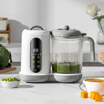新品家用多功能婴儿辅食料理机跨境全自动搅拌机蒸煮定时一体