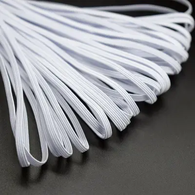 Imported Latex Walking Horse Elastic Band, Black and White, 0.3-1 mm