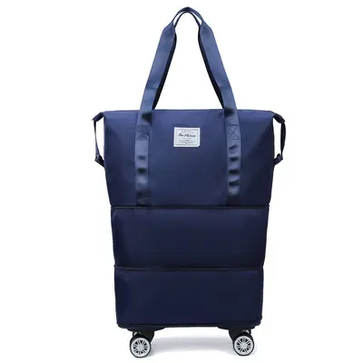 Cross-border wholesale universal wheeled travel suitcase, large capacity luggage bag attachable to wheeled suitcase for students going out and starting school - 10
