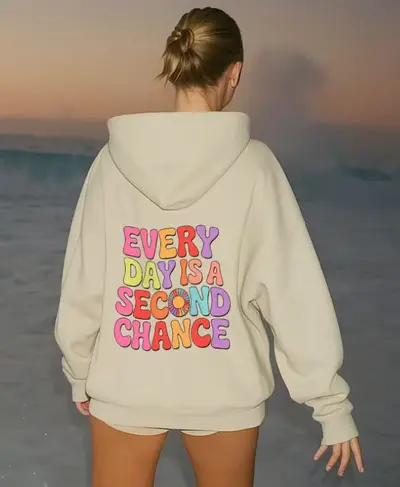 Damen-Kapuzensweatshirt mit Buchstabendruck, Frühjahr/Herbst - 13