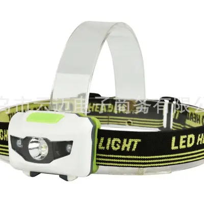 Ultralight Waterproof LED Headlamp, Red Warning Light - 5