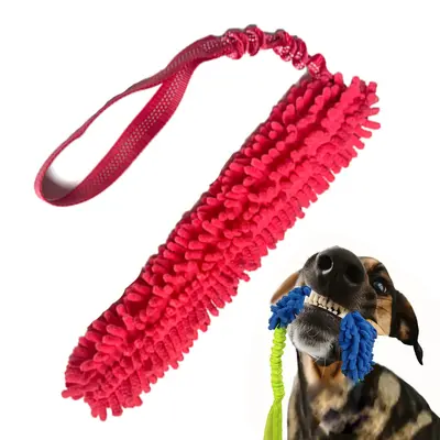 Interactive Tug-of-War Plush Dog Toy, Chew-Resistant Polyester Puzzle Toy - 7