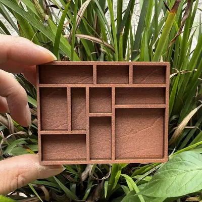 跨境 Miniature Trinket Shelf 木质微型珠宝架 矿石标本收纳摆件 - 8