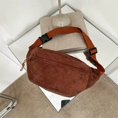 Women's Crossbody Bag, 2023 New Model, Corduroy Fabric