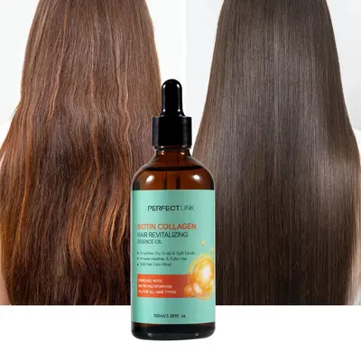 Трансграничное эфирное масло для ухода за волосами Argan+Biotin Biotin, несмываемое, разглаживающее, против пушения, для восстановления корней и питательная сыворотка - 5