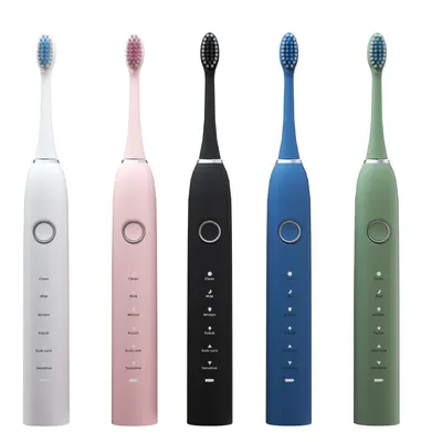 Rechargeable Soft-Bristle Automatic Electric Toothbrush and Water Flosser Set, Couple Styl