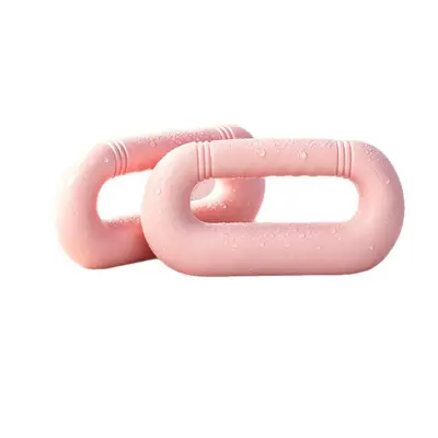 Ring dumbbell yoga set with D-shape stretch design