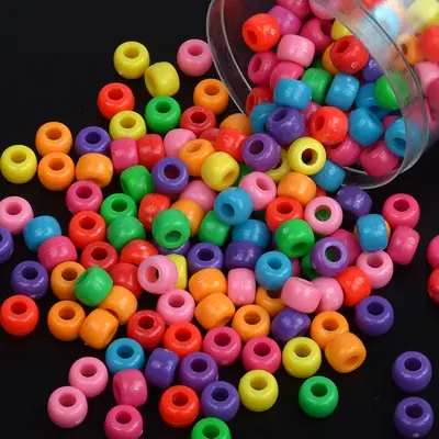 Large Hole Cylinder Barrel Beads, Mixed DIY Beads by Kilogram - 8