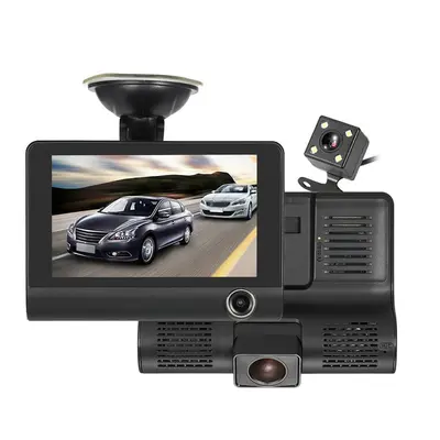 Full HD 1080P Night Vision Triple-Recording WiFi Dash Cam with Reversing Camera