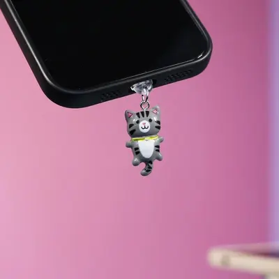 Staubschutz für Mobiltelefon Ladeanschluss, dreifarbiger Staubschutz Zubehör, dekorativer Schmuck
