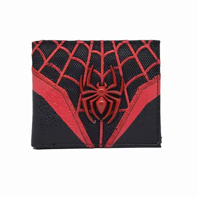 Men's PU Leather Wallet with Metal Hardware, Spider Animal Design - 3