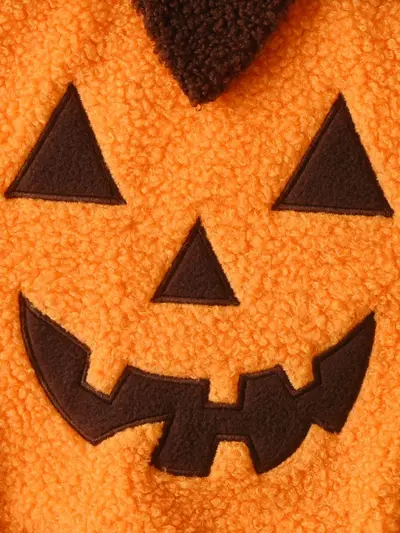 Halloween bebek kostümü, kolsuz balkabağı tulum ve şapka