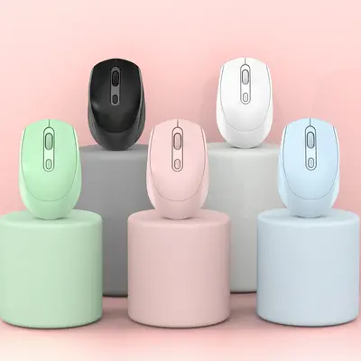 Hazır tedarik kablosuz mouse şarjlı Bluetooth çift modlu sessiz ofis taşınabilir mouse özelleştirilebilir mouse LOGO