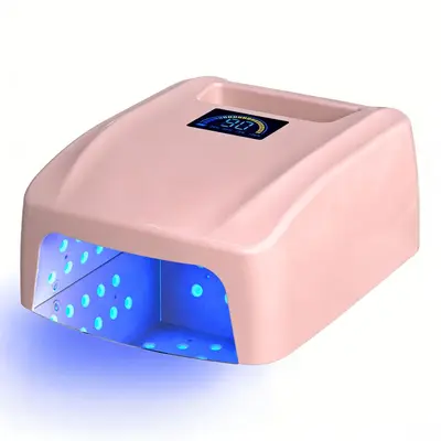 72W kablosuz UV LED tırnak lambası pembe hızlı kuruyan - 6