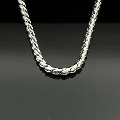 Titanyum çelik erkek kolye, twisted dragon kemik tasarımı