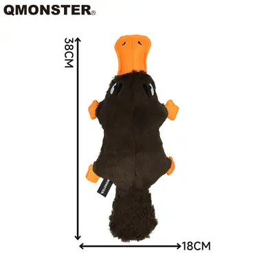 QMonster Squeaky Plush Tug Dog Toy for Medium and Large Dogs - 9