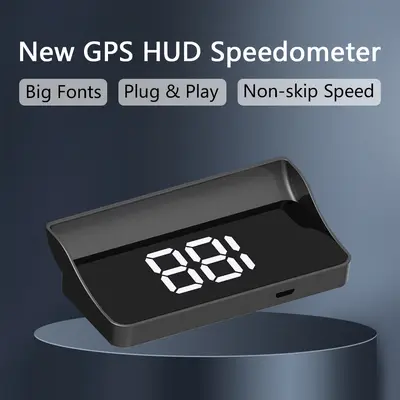 W1 Weiying yeni araba hud head-up display GPS hız göstergesi KMH/MPH sınır ötesi