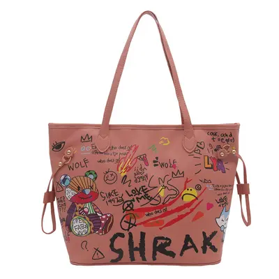 Minimal vintage kadın tote çanta - 7