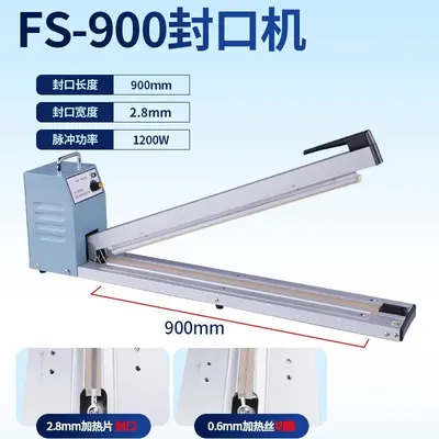 Odel Multifunktionale Handdruckklebebmaschine Klebemaschine Schrumpffolie Klebe- und Schneidemaschine gewerbliche Klebemaschine Kunststofffolien-Klebemaschine - 11