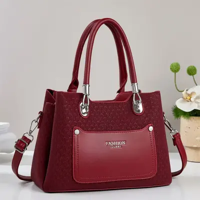 Simple Elegant Women's Shoulder Bag, Large Capacity, for Commuting - 9