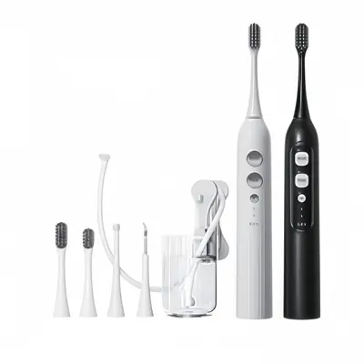 3-in-1 oral irrigatör, ultrasonik diş fırçası, manyetik süspansiyon teknoloji