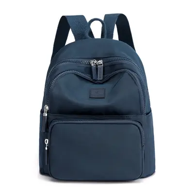 Women's Casual Solid Color Backpack, Korean Style, Large Capacity - 5