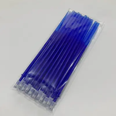 Erasable Gel Pen 0.5mm for Primary School Students, Blue and Black - 10