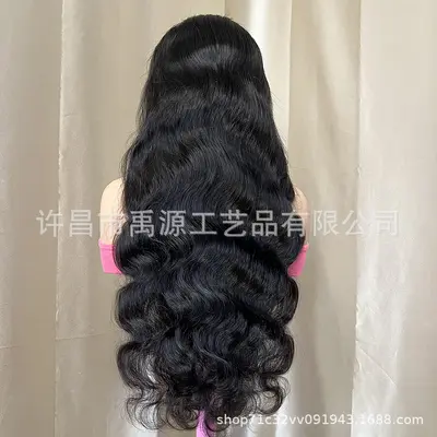 13x4 Body Wave Lace-Verschluss-Perücke, 100% Echthaar