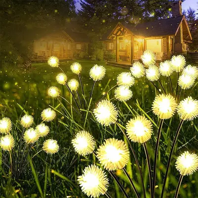 Solar Outdoor Firefly Decorative Garden Light with Ground Stake