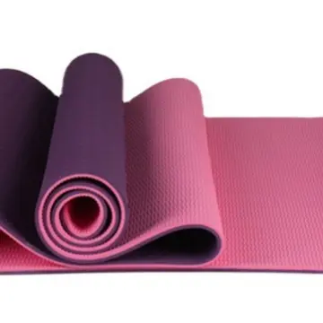 TPE çift renkli yoga matı, 183x61x0,6 cm, başlangıç seviyesi - 5
