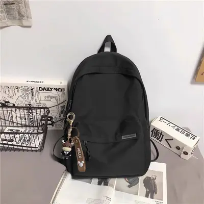 Large Capacity Men's Backpack, Simple Japanese Style, for Travel and School - 12